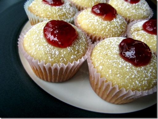 Jelly Filled Doughnut Cupcakes