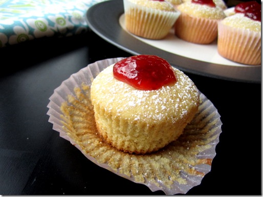 Jelly Filled Doughnut Cupcakes