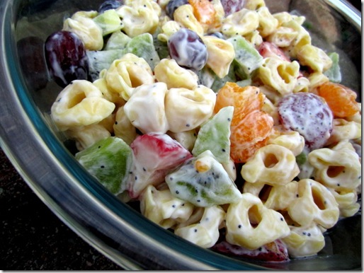 Creamy Fruit and Tortellini Salad