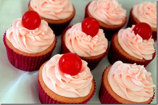 cherry almond vanilla cupcakes (4)