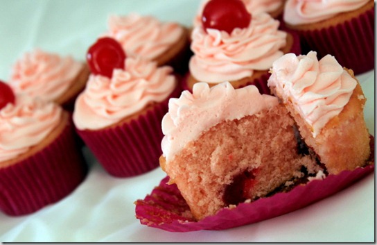 cherry almond vanilla cupcakes (7)