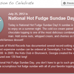 national hot fudge sundae day