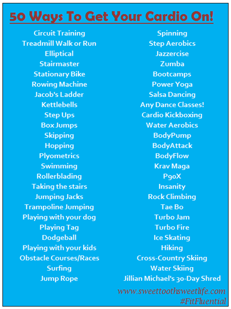 50 ways to get your cardio on