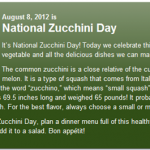 national zucchini day