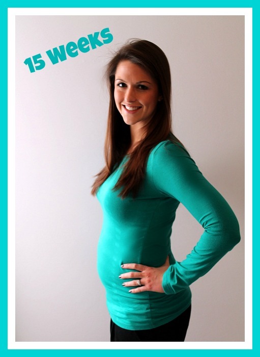 15 Weeks Pregnant Baby Bump - Sweet Tooth Sweet Life