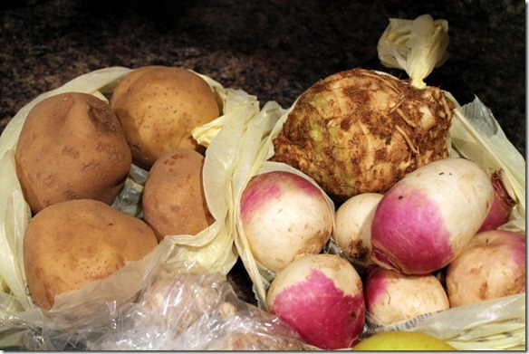 potatoes and turnips