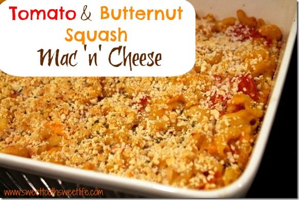 tomato and butternut squash mac and cheese