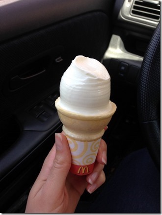 mcdonald's vanilla cone