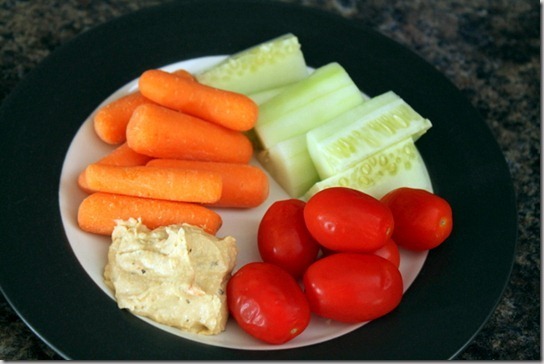 veggies and hummus