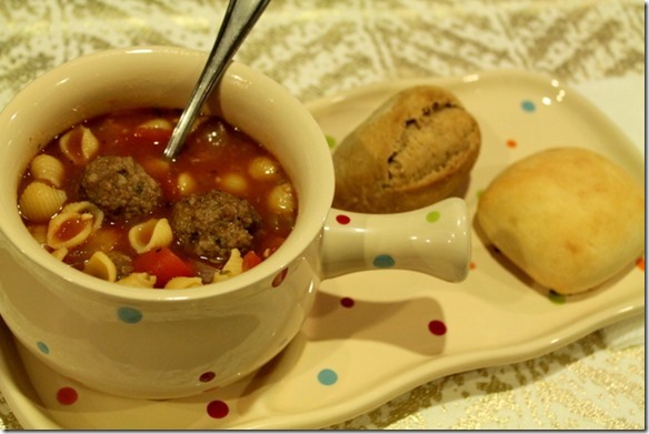 Italian-Style Tomato and Meatball Soup