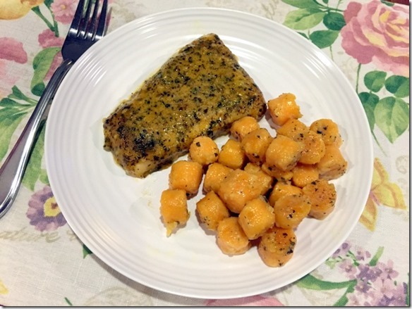 tilapia and sweet potato gnocchi