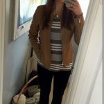 camel leather jacket outfit