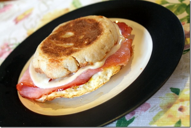 ham egg and cheese sandwich