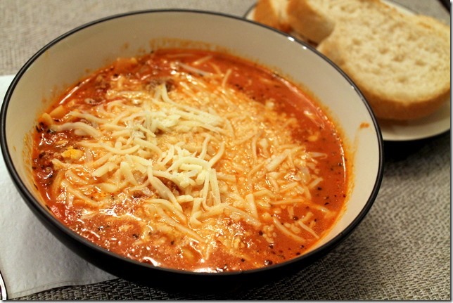 One Pot Lasagna Soup