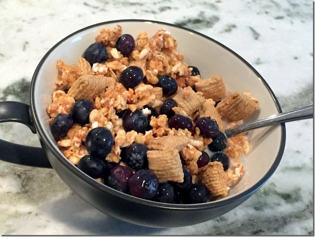 cereal with blueberries