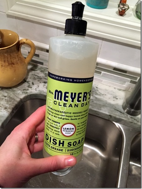 Mrs. Meyer’s Lemon Verbena dish soap