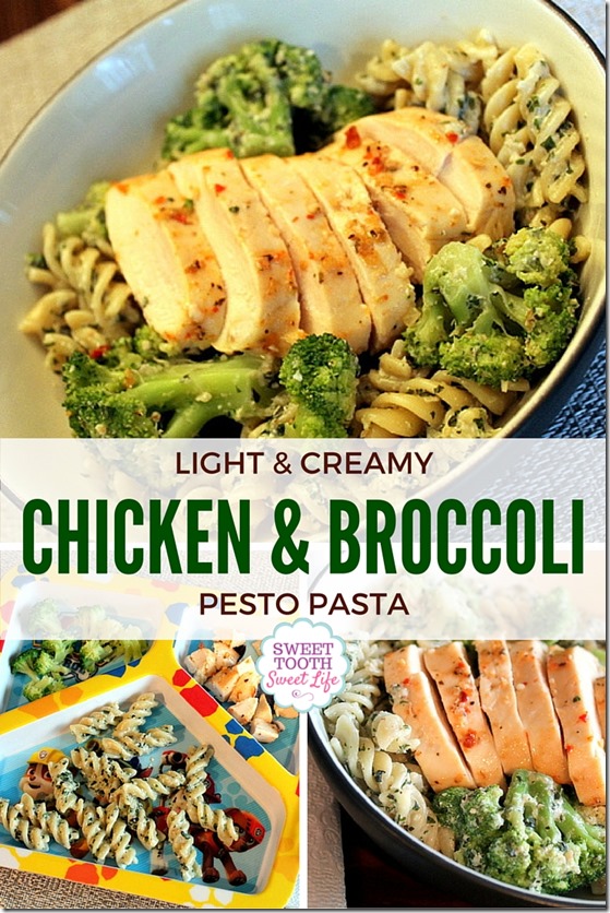 Chicken and Broccoli Pesto Pasta