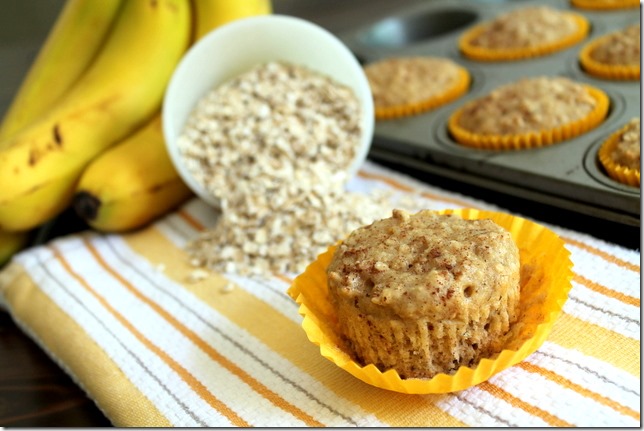 Oatmeal Banana Toddler Muffins
