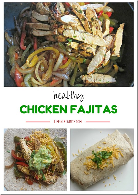 healthy chicken fajitas